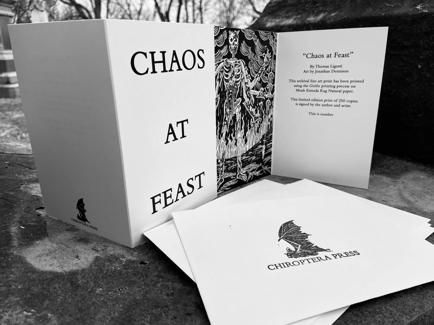 Chaos at Feast by Thomas Ligotti Signed Print
