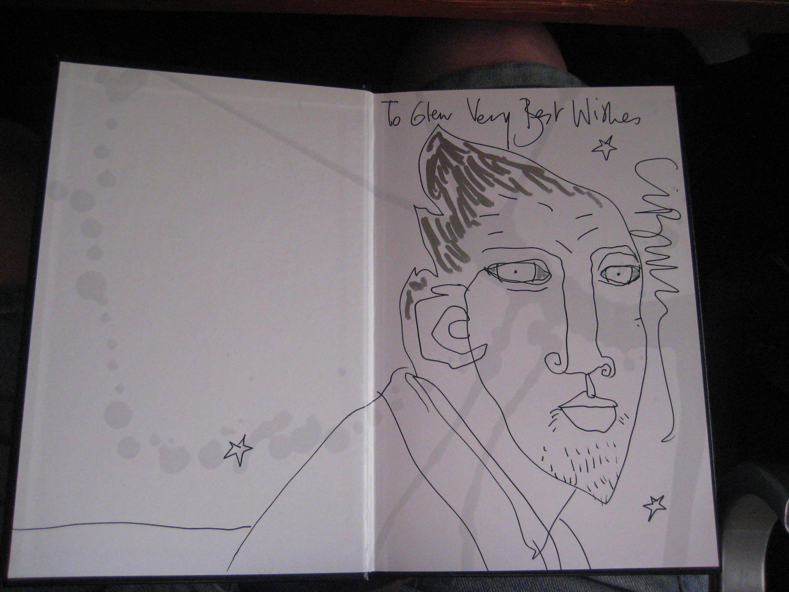 Clive Barker's Tapping the Vein Signed with Unique Sketch Hardcover