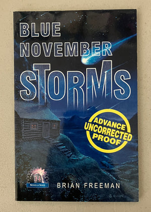 BLUE NOVEMBER STORMS by Brian Freeman (Rare ARC/Proof - Cemetery Dance)