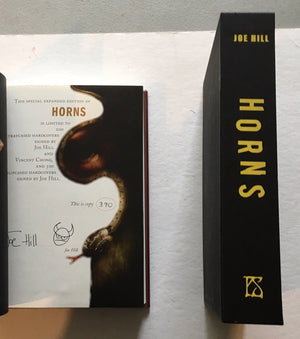 Horns by Joe Hill (Signed/Numbered and Slipcased HC - PS Publishing)