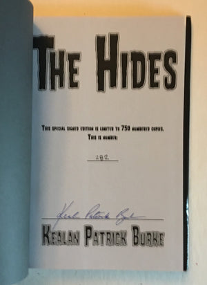 The Hides by Kealan Patrick Burke (Rare signed/numbered HC - Cemetery Dance)