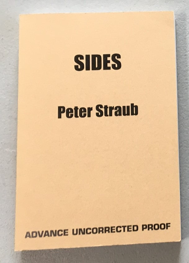 SIDES by PETER STRAUB (Rare ARC/Proof - Cemetery Dance)