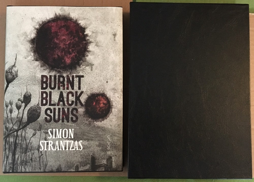 Burnt Black Suns by Simon Strantzas Deluxe PC Slipcased Hardcover Edition