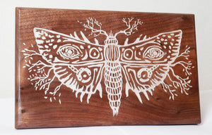 Stephen King Sleeping Beauties Inspired Moth Carving (PREORDER)